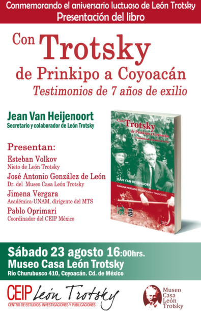Presentación libro "Con Trotsky de Prinkipo a Coyoacán"