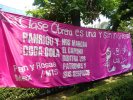 Acto internacionalista del MTS en la Embajada del E. Español en México en solidaridad con la Huelga de Panrico de Cataluña