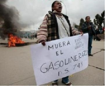 Movilizaciones contra Evo Morales 