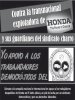 Apoyo a los trabajadores democráticos del Sindicato de Trabajadores Unidos de Honda México